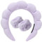 DRESHOW Spa Stirnband zum Waschen Gesicht Wristband Set Schwamm weiches Frottee Make-up Hautpflege Anti-Rutsch-Stirnband für Damen