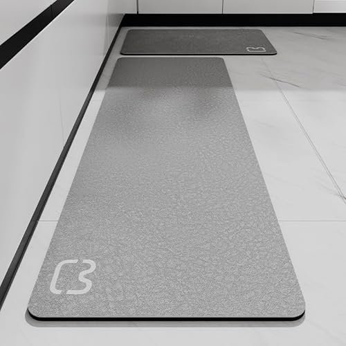 ZYHJAUP Appetino Bagno Farina Fossile, Tappeti Bagno Sottili Antiscivolo Stile Minimalista, Tappetino da Bagno Antiscivolo Assorbente, Adatto per Bagno, Cucina E Tappeti da Bagno Lunghi C,45x70cm