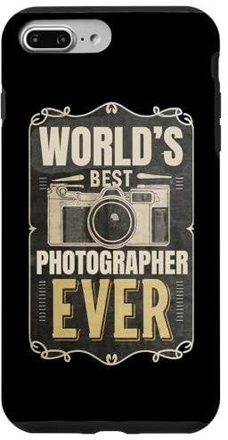Coque pour iPhone 7 Plus/8 Plus Meilleur photographe au monde - Appareil photo