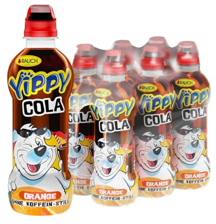 Rauch Yippy Orange Cola | Stilles Kindergetränk ohne Koffein | 6x 330ml PET