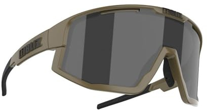 BLIZ Sportbrille Vision CAT.3 Frame Matt Camo Green Smoke w silver mirror Glas S 0ZB7001 - 700107