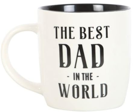 SJ TRADERS Best Dad in The World Mug, Novelty Fathers Day Gifts for Dads, Tea Coffee and Hot Chocolate Cups, Birthday Presents for Your Dad from Daughter and Son (Best Dad in The World Mug)
