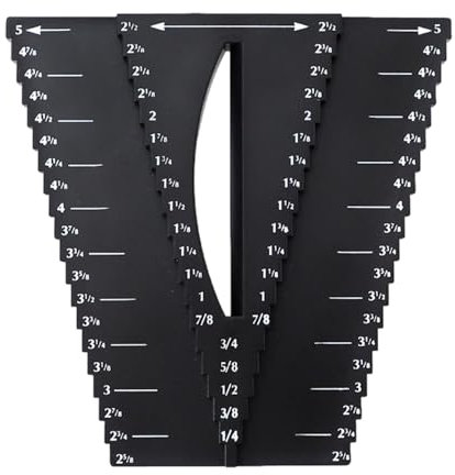 Búsqueda de centro de estribación, medidor de trazado de regla de búsqueda de centro,Regla de herramientas de localización de perforación | Calibre 2 en 1, regla de calibre de trazado, herramienta de