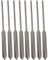 Confezione da 8 spiedini espeto in acciaio inox 50 cm Avalon - Spiedino per carne, verdure, pesce (Sardina, spigolo) barbecue e griglia - resistente e durevole per arrosti perfetti