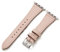 AoYi Cuir Bracelet Italien Véritable Femme Hommes Compatible avec Apple Watch 42mm 44mm 45mm 46mm 49m, Strap Luxe pour iWatch Séries 10 9 8 7 6 5 4 3 2 1 SE SE2 Ultra Ultra 2, Rose
