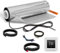 EH Expert AluPROFI -150 W/m²- 10 m² - - Heizmatten-Set für schwimmende Bodenbeläge – Elektrische Fußbodenheizung für Vinyl, Laminat, Parkett – mit Touch-Thermostat und Installationsmaterial (Weiß)