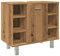 vidaXL Badschrank Artisan-Eiche 60x32x53,5 cm Holzwerkstoff, Badezimmermöbel, Medizinschrank, Schrank Badezimmer, Badmöbel, Badschrank