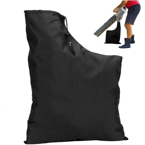Muzrunq Leaf Blower Bag Large Waterproof Leaf Blower Storage Bag with Drawstring Zippered Leaf Vacuum Bag Leaf Collector Accessories Replacement Gardening Accessories
