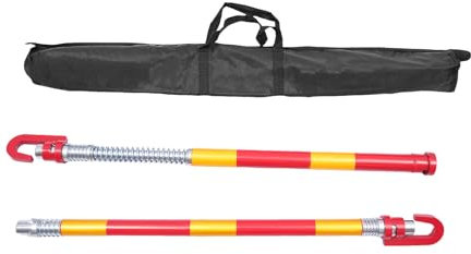 PansyWind Abschleppstange bis 8T Pannenhilfe mit Warnfarbe 187CM Schleppstange aus Stahl Abschlepphilfe für PKW kleine SUVs