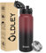 OLDLEY 600ml/20oz Stainless Steel Water Bottle Double Walled Vacuum Flask Keep Drink Hot and Cold Leakproof BPA Free 600ML Metal Insulated Water Bottle for Sport School Work Outdoor Hiking (Red-Black)