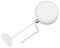 PATIKIL 5 Ft Retractable Remote Control Tether, Round Security Cable Lanyard Lock with Double Sided Adhesive for TV Remote Control Gaming Controller, White(Curved Rubber Cap)