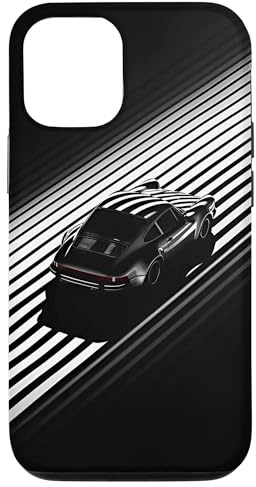 Schwarz Oldtimer Retro Tuning Oldtimer Hülle für iPhone 12/12 Pro