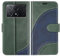 BoxTii Cover per Xiaomi Poco X6 PRO 5G, Custodia in PU Pelle Portafoglio, Magnetica Flip Cover a Libro con Slot per Schede per Xiaomi Poco X6 PRO 5G, Verde