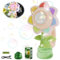 Seifenblasenmaschine für Kinder,Wiederaufladbare Tanzende Sonnenblumen-Seifenblasenmaschine,Glühende luftblasen Maschine,Seven Color Bubble Machine,für Indoor Outdoor Geburtstag Party