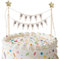 Gosknor Happy Birthday Flag Banner Cake Topper, Handmade Pennant & Star Garland Birthday Cake Flag Decoration for Party Decorations Supplies