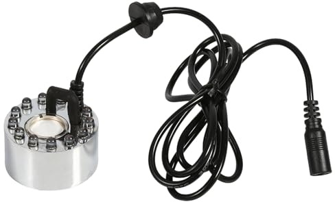 Kavolet Farbwechsel -Ultraschall -Nebelhersteller -Wasserbrunnen -Teichzerstäuber -Luftbefeuchter 12 LED, Ideal für Innen- oder Außenfontänen, (DREI-Farben-Gradientenzerstäubungskopf)