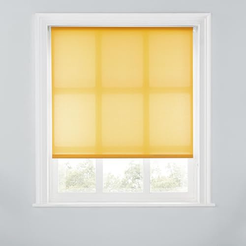 Trimmable Daylight Roller Blind - 6FT - OCHRE - 180cm(W) x 170cm(L)