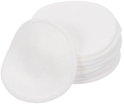 Hemobllo Wiederverwendbare Baumwolle Wattepads 8cm Weiche Saugfähige Abschminkpads für Hauttypen Waschbare Make Up Entferner Pads für Gesicht und Augen Kompakte Reinigungspads für Reisen