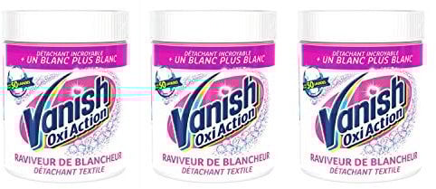 Vanish Fleckenentferner Oxi Action, Pulver, Gold/Weiß, 940 g – 3er-Packung