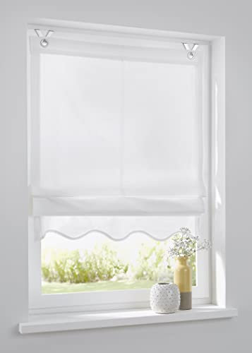 Kutti Tenda a Pacchetto Olivia Bianco con Occhielli 45 * 140 cm
