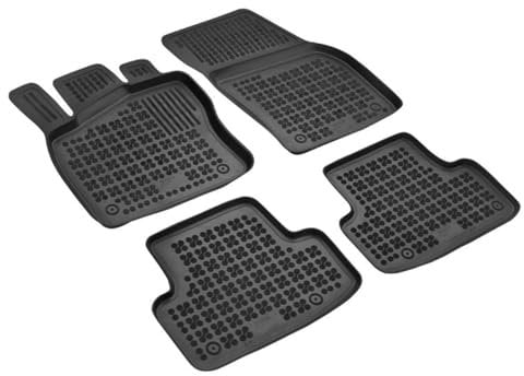 AZUGA Hohe Gummi Fußmatten mit Rand passend für Skoda Karoq ab 2017 AZ10300341 Automatten