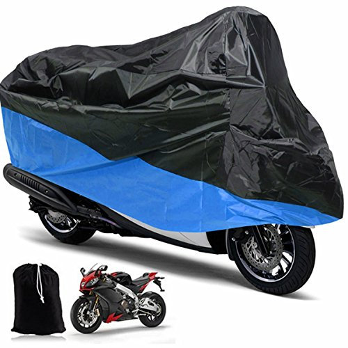 Alamor Motorrad Regen Uv Staubschutz Staub Bike Protector XL Blau Schwarz - XL