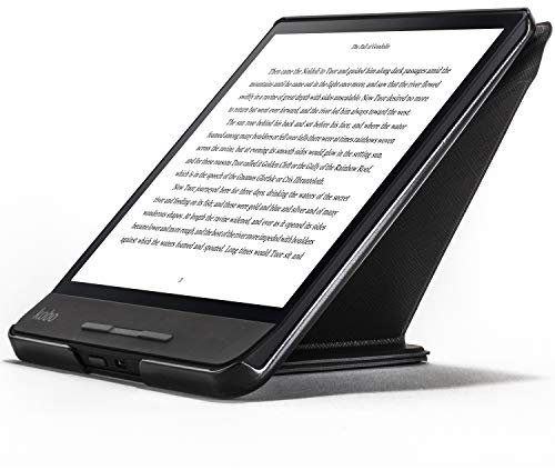 Forefront Cases Custodia per Kobo Forma - Custodia Protettiva per Kobo Forma (Modello: 2018) - Smart Auto Sveglia Sonno Funzione - Sottile, Leggero Stile Origami Cover - Nero