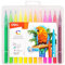deli Filzstifte Set für Kinder & Erwachsene – 24 Farben, Waschbare Tinte, Dicke & Dünne Spitzen, Malstifte für Schule & Hobby, Ideale Stifte zum Zeichnen & Malen