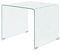 Festnight Glas Couchtisch | Beistelltisch Sofatisch Wohnzimmer Tishch aus GEH?rtetem Glas 49,5 x 50 x 45 cm Transparent