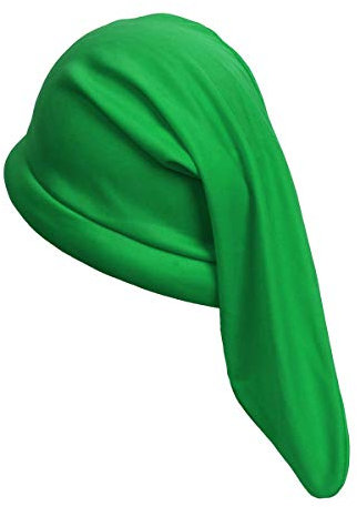 NUWIND 12 Zwerg Gnom Hut in Sieben Farben - Märchen Elfen Mütze für Halloween Kostüm Accessoire Party Cosplay (grün)
