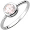 Jobo Damen-Ring aus 925 Sterling Silber mit Rosenquarz Größe 62