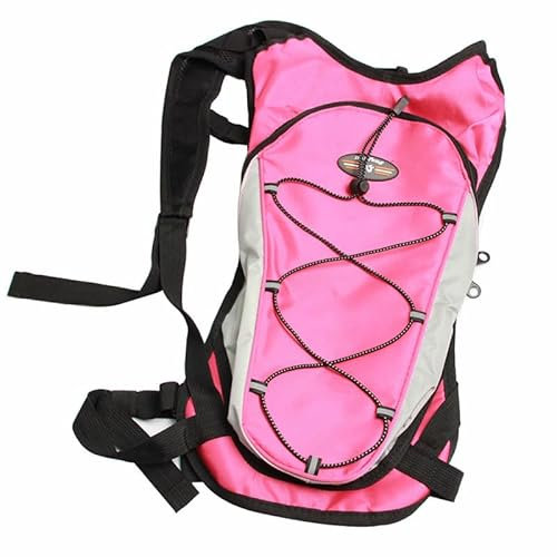 Wasserdichte Fahrradtasche, Radfahren Bergsteiger Rucksack, 8L Atmungsaktiv Ultraleicht Fahrradtasche Klettern Radfahren Trinkrucksack Rosa