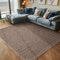 Carpettex Teppich Wohnzimmer Kurzflor Teppich Modern Einfarbig Design 200 x 290 cm Teppich Braun - Küchenteppich Waschbar Extra Weich Flauschig - Teppich Schlafzimmer Kinderzimmer Esszimmer Flur