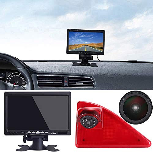 HD Auto Nachtsicht Wohnwagen Rückfahrsystem Bremsleuchte Rückfahrkamera Van Dachkamera Einparkkamera Einparkhilfen Mit winkelverstellbar Kompatibel mit Opel/Vauxhall Movano/Renault Master/Nissan NV400