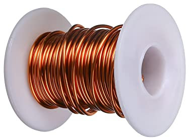 Heyiarbeit Filo magnetico smaltato da 14 AWG, filo di rame smaltato, filo di avvolgimento magnetico, diametro 10 m, 0,2 cm, temperatura nominale 155 ℃, bobina magnetica per motori, trasformatori,