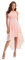 Odizli Robe de soirée élégante pour mariage - Dos nu - Swing - En mousseline de soie - Robe de cocktail, A # rose., M