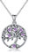 Odinstone Collier Arbre de Vie Femme Argent 925 Pendentif Arbre Famille Bijoux Cadeaux pour Maman Bijoux Mères