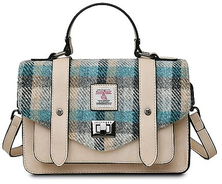 Islander Medium Satchel Umhängetaschen, Islander Schottenkaro, Dimensions: 24cm x 16cm x 7cm