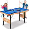 SereneLife Mini Bilardtisch Klappbar – Pool Table – Billiard Tisch als Kinder Tisch Billard & Spieltisch Erwachsene 137cm mit Zubehör: 2 Queues, Kugeln, Dreieck, Kreide, Tischbillard für Zuhause