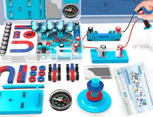 Science Magnets Experiment Set for Kids Elektrizitäts- und Magnetismus-Kit für Studenten Stem Kit Physics Lab Basic Circuit Tools for Learning Starter