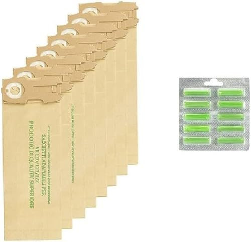 mistericambio Kit Risparmio Ricambi Folletto Compatibili VK120 VK121 VK122 16 Sacchetti 20 Profumi