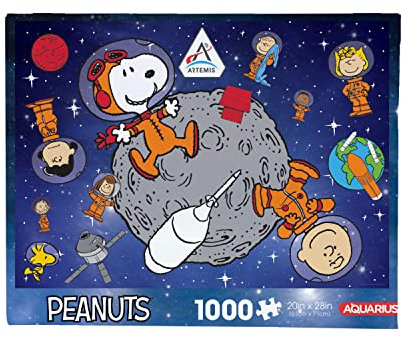 AQUARIUS Peanuts Artemis Puzzle (1000 Teile Puzzle) blendfrei pr zise Passform praktisch kein Puzzlestaub offiziell lizenzierte Peanuts Merchandise & Sammlerst cke 50,8 x 71,1 cm