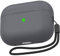 NIUTRENDZ Airpods Pro 2 Case 2022 Silicone Protective Case Cover with Lanyard & Carabiner [Front LED Visible & Wireless Charging] Compatible with Apple AirPods Pro 2nd Generation (Dark Grey)