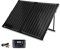 Renogy 100 Watt 12 Volt Portable Panel with Waterproof 20A Charger Controller Foldable 100W Solar Suitcase with Adjustable Kickstand for Power Station, Panel-20A, Black
