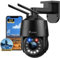 Ctronics 5MP 30X Optical Zoom Metal CCTV Security Camera WiFi Outdoor 2.4/5Ghz, 360°View Surveillance Cameras with Auto Cruise & Zoom, 150m Color Night Vision,Human Detection,IP66
