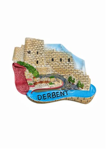 Derbent Russia Kühlschrankmagnet Reise Souvenir Kühlschrank Dekoration 3D Magnetaufkleber Handbemalt Bastelkollektion