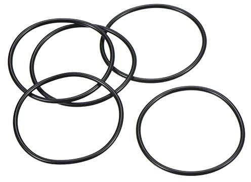 PATIKIL 20Stk Dichtungsringe O-Ringe Gummidichtung 49mm AD 45mm ID 2mm Dicke Nitrilgummi Unterlegscheibe Dichtungssatz Gummischeiben für Auto Klimaanlage Wasserhahn Rohr Schwarz
