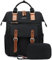 LOVEVOOK Sac a Dos Femme, Grand Sac à dos pour Ordinateur Portable 18 pouces avec Étui pour Câble de Données, Impermeable Sacs ados PC Sac a Dos Ordi Feminin Elegant pour Voyage Travail Noir