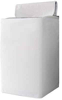 Odot Funda Lavadora de Carga Superior Funda, Lavadora Exterior Impermeable Protectora con Cremallera para Lavadora Cubierta y Secadora de Carga Superior (Estilo Tipo 1,S)