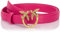 Pinko Love Berry H2 Belt Vitello Seta, Cintura Donna, N17q_pink Pinko-antique Gold, S